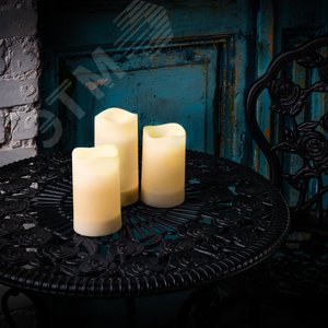 Светильник садовый на солнечной батарее USL-S-816/PT150 CANDLE SET3 Свеча, в наборе из 3 штук 1 светодиод Теплый 1хАА Ni-Mh аккумулятор в/к IP44 - фото 4