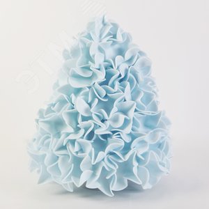 Светильник Ель голубая ULW-R07 T/WHITE+GREEN/150C/A со сменными лампами в/к белая + зеленая E27 Плафон D150мм прозрачный Белое основание - фото 1