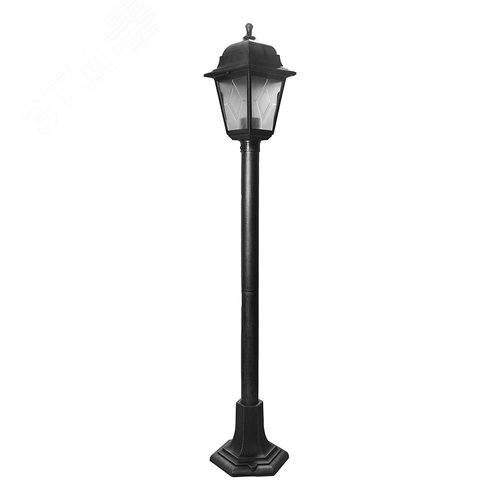 Светильник уличный UUL-A01T 60W/E27 IP44 BLACK SILVER, под лампу Е27. Архитектурный напольный. Корпус темно-серебристый. - фото 2