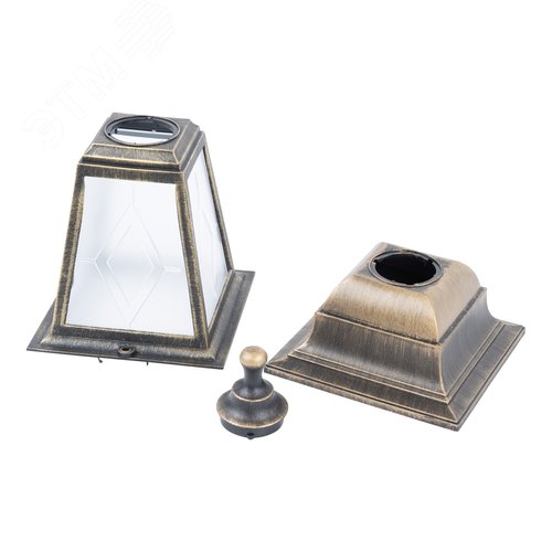 Светильник уличный UUL-A01T 60W/E27 IP44 BRONZE, под лампу Е27. Архитектурный напольный. Цвет корпуса бронзовый. - фото 11