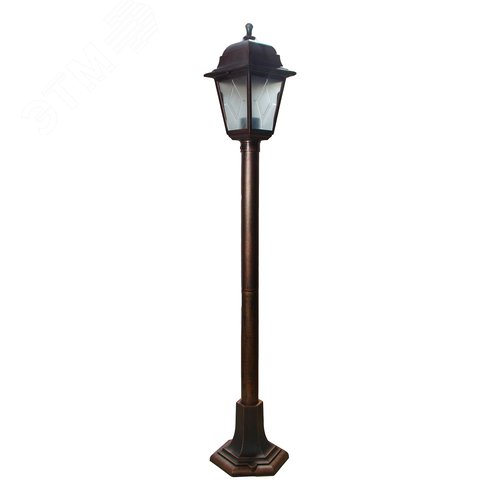 Светильник уличный UUL-A01T 60W/E27 IP44 COPPER, под лампу Е27. Архитектурный напольный. Цвет корпуса медный - фото 2