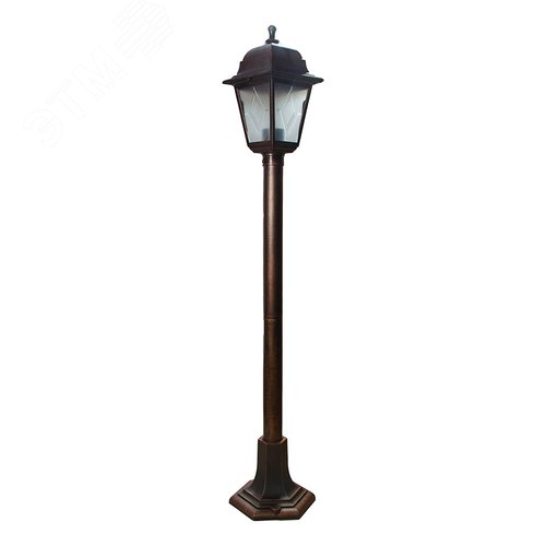 Светильник уличный UUL-A01T 60W/E27 IP44 COPPER, под лампу Е27. Архитектурный напольный. Цвет корпуса медный - фото 3