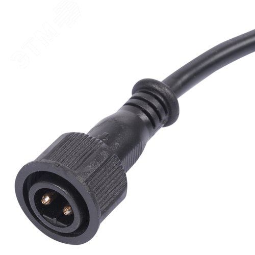 "Провод, 25см, для подключения линейных прожекторов 24V серии L52 L53 к контроллеру Разъем ""папа"" UCX-LC2/L52-0.25M/M7 DC24V BLACK " - фото 3