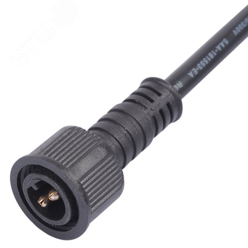 "Провод, 25см, для подключения линейных прожекторов 24V серии L52, L53 к блоку питания. Разъем ""папа"" UCX-LD2/L52-0.25M/M7 DC24V BLACK " - фото 3