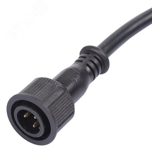 "Провод, 25см, для подключения линейных прожекторов 220V серии L52, L53. Разъем ""папа"" UCX-LL2/L52-0.25M/M7 220V BLACK " - фото 3