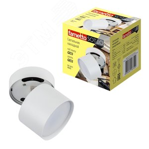 Светильник DLC-S615 GX53 WHITE декоративный накладной серия Sotto Без лампы цоколь GX53 Металл Белый TM Fametto - фото 3