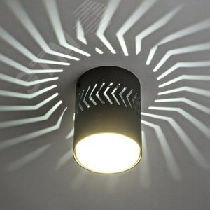 Светильник DLC-S617 GX53 BLACK декоративный накладной Sotto Без лампы цоколь GX53 Доп светодиодная подсветка 3Вт металл черный Fametto - фото 2