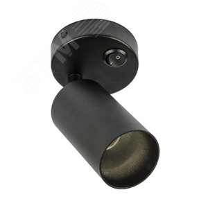 Светильник DLC-S620 GU10/B BLACK декоративный накладной серия Sotto Без лампы цоколь GU10 Выкл на корпусе Металл Черный TM Fametto - фото 2