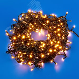 Гирлянда светодиодная 50 м 500 светодиодов теплый белый свет зеленый провод ULD-S5000-500/DGA WARM WHITE IP20 - фото 2