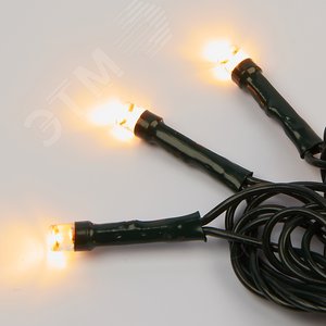 Гирлянда светодиодная 50 м 500 светодиодов теплый белый свет зеленый провод ULD-S5000-500/DGA WARM WHITE IP20 - фото 4