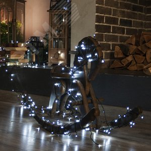 Гирлянда светодиодная 50 м 500 светодиодов зеленый провод ULD-S5000-500/DGA WHITE IP20 - фото 4