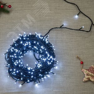 Гирлянда светодиодная 50 м 500 светодиодов зеленый провод ULD-S5000-500/DGA WHITE IP20 - фото 6