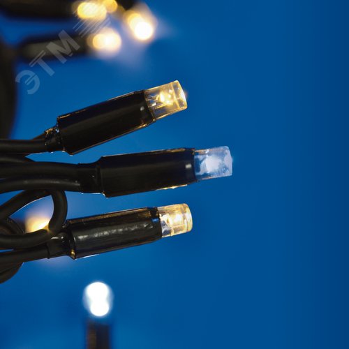 Гирлянда ULD-S1000-120/TBK WARM WHITE-WHITE IP67 светодиодная с эффектом мерцания 10 м соединяемая 120 светодиодов теплый белый и белый свет черный провод - фото 8