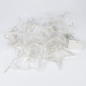 Гирлянда Занавес фигурный светодиодный 3х07м 138 светодиодов теплый белый свет прозрачный провод ULD-E3007-138/DTA WARM WHITE IP20 STARS-2 TM - фото 3