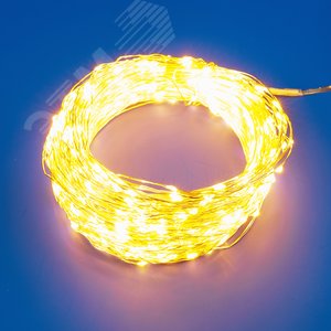 Гирлянда светодиодная Роса 100м 1000 светодиодов Теплый белый свет Пульт ДУ в/к прозрачный провод ULD-S10000-1000/DTA/RC WARM WHITE IP44 DEW ТМ - фото 2