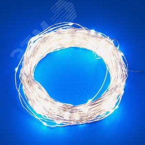 Гирлянда светодиодная Роса 100м 1000 светодиодов Белый свет Пульт ДУ в/к прозрачный провод ULD-S10000-1000/DTA/RC WHITE IP44 DEW ТМ - фото 2