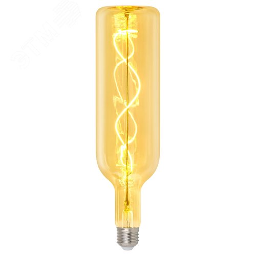 Лампа светодиодная декоративная SOHO 5Вт Золотистая колба Спиральный филамент Картон ТМ LED-SF21-5W/SOHO/E27/CW GOLDEN GLS77GO - фото 1