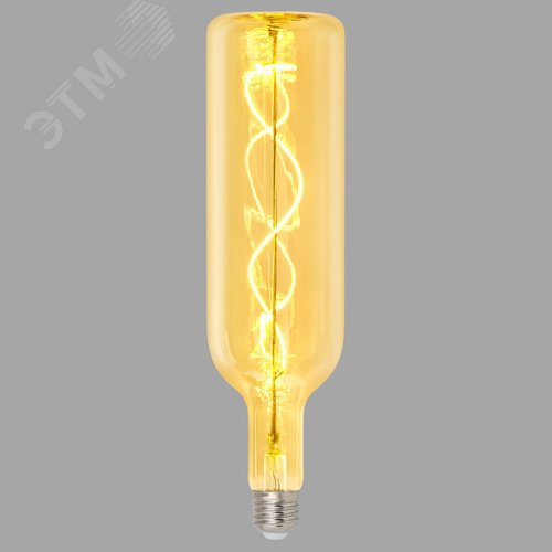 Лампа светодиодная декоративная SOHO 5Вт Золотистая колба Спиральный филамент Картон ТМ LED-SF21-5W/SOHO/E27/CW GOLDEN GLS77GO - фото 2