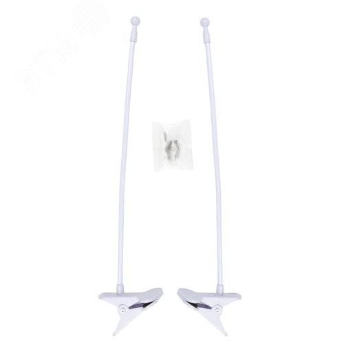 Подставка для светильника ULI-P на прищепке UFP-M02C-450 WHITE POLYBAG SET2 длина трубки 450мм, набор из 2шт. Белая. ТM ФитоЛето - фото 1