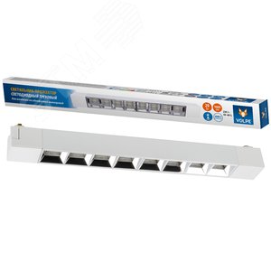 Светильник-прожектор ULB-Q282 20W/4000K WHITE светодиодный трековый Линейный 1600 Лм Белый свет (4000К) Корпус белый ТМ Volpe - фото 4