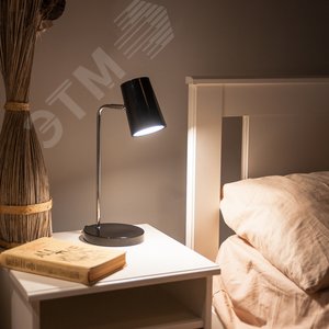 Светильник настольный светодиодный 6W Сенсорный выключатель Диммер ULM-B600 6W/4500K/DIM BLACK Черный - фото 5