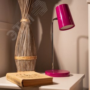 Cветильник настольный светодиодный 6W Сенсорный выключатель Диммер ULM-B600 6W/4500K/DIM RED Розовый - фото 6