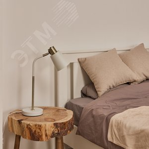 Светильник настольный 60W Цоколь Е27 Механический выключатель UML-B700 E27 WHITE Белый - фото 7