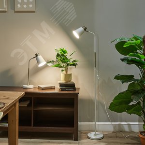 Светильник настольный 60W Цоколь Е27 Механический выключатель UML-B700 E27 WHITE Белый - фото 9