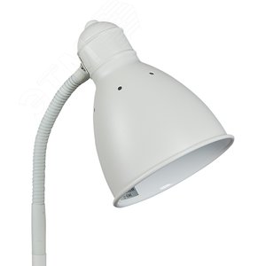 Светильник настольный 60W Цоколь Е27 Механический выключатель UML-B701 E27 WHITE белый - фото 7