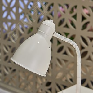 Светильник настольный 60W Цоколь Е27 Механический выключатель UML-B701 E27 WHITE белый - фото 4