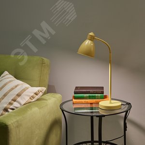 Светильник настольный 60W Цоколь Е27 Механический выключатель UML-B701 E27 YELLOW Желтый - фото 4