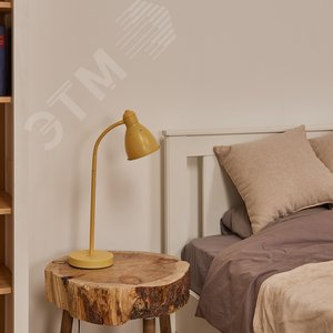 Светильник настольный 60W Цоколь Е27 Механический выключатель UML-B701 E27 YELLOW Желтый - фото 5