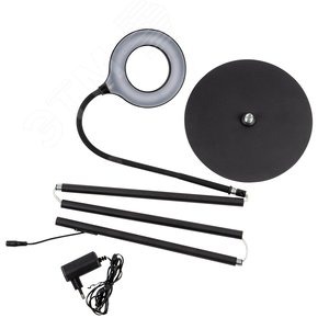 Торшер ULM-T610 7W/4500K/DIM BLACK напольный светодиодный 7W с регулировкой наклона Сенсорный выключатель Диммер Черный ТМ - фото 2