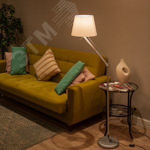 Торшер UML-T500 E27 SILVER/WHITE напольный под лампу Е27 60W с регулировкой наклона Серебристый/Белый ТМ - фото 5