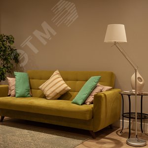 Торшер UML-T500 E27 SILVER/WHITE напольный под лампу Е27 60W с регулировкой наклона Серебристый/Белый ТМ - фото 6