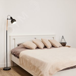 Торшер UML-T702 E14 BLACK напольный под лампу Е14 60W с регулировкой наклона Механический выключатель черный - фото 3