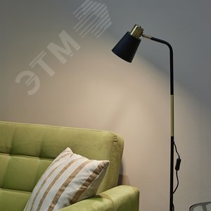 Торшер UML-T700 E27 BLACK напольный под лампу Е27 60W с регулировкой наклона Механический выключатель черный - фото 4