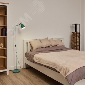 Торшер UML-T700 E27 GREEN напольный под лампу Е27 60W с регулировкой наклона Механический выключатель Зелёный - фото 2