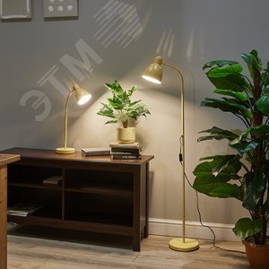 Торшер UML-T701 E27 YELLOW напольный под лампу Е27 60W с регулировкой наклона Механический выключатель Желтый - фото 6