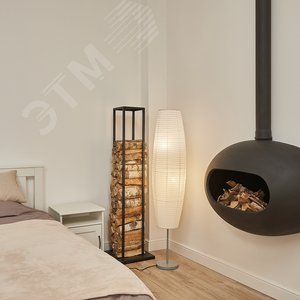 Торшер UML-T410 2хE27 WHITE напольный под две лампы Е27 2х60W Механический выключатель белый - фото 4