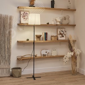 Торшер UML-T510 E27 BLACK/WHITE напольный под лампу Е27 60W Черный/Белый ТМ - фото 4