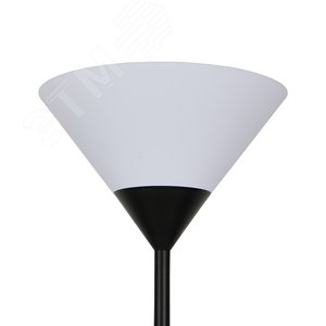 Торшер UML-T520 E27+E14 BLACK/WHITE напольный под лампу Е27 и Е14 2х60W черный/белый - фото 3