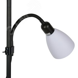 Торшер UML-T520 E27+E14 BLACK/WHITE напольный под лампу Е27 и Е14 2х60W черный/белый - фото 4