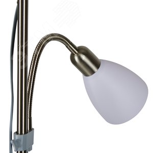 Торшер UML-T520 E27+E14 SILVER/WHITE напольный под лампу Е27 и Е14 2х60W Серебристый/Белый ТМ - фото 3