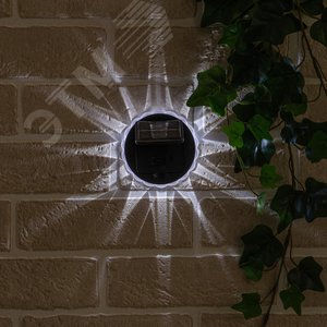 Cветильник настенный на солнечной батарее. 6 светодиодов. Белый свет. 1хАА Ni-Mh аккумулятор в/к. IP44. USL-F-157/PT060 RADIATE - фото 3