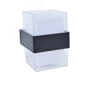 Светильник светодиодный ULU-P26B-2x5W/4000K IP65 BLACK уличный. Архитектурный накладной. Белый свет (4000K). Корпус черный. - фото 2