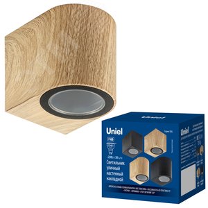 Светильник уличный под лампу GU10 Архитектурный накладной UUL-P51A 6W/GU10 IP65 PINEвет корпуса сосна - фото 4