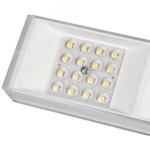 Светильник светодиодный ULO-EL120B-100W/4000K/K SILVER LINKABLE накладной соединяемый (4000K) Корпус серебристый Угол 60 градусов - фото 3