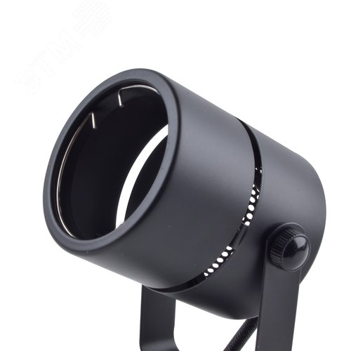 Светильник-прожектор трековый тм Volpe UBL-Q321 GU10/K BLACK SET41 , в составе набора из 4 шт., на шинопроводе 1м, с коннектором, под лампу GU10. Корпус черный - фото 6