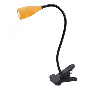 Светильник настольный светодиодный прищепка Механический выключатель UЛм-D501 4W/4000K ORANGE Оранжевый - фото 1